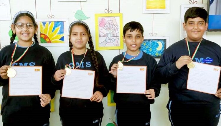  Four CMS students win gold medals inInternational English Olympiad