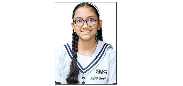  Aditi of CMS grabs the gold and silver in State level Karate Championship