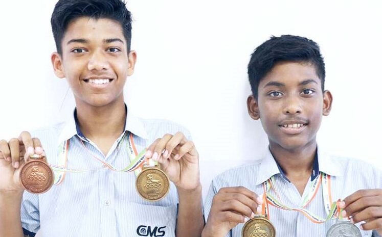  CMS students grab 2 gold medals with total tally of 4 medals in Skating Championship