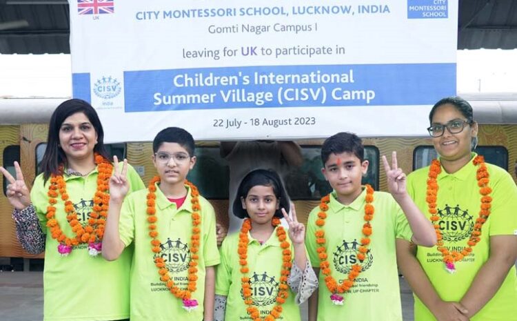  CMS students delegation leaves for England to participate in International Childrens Camp