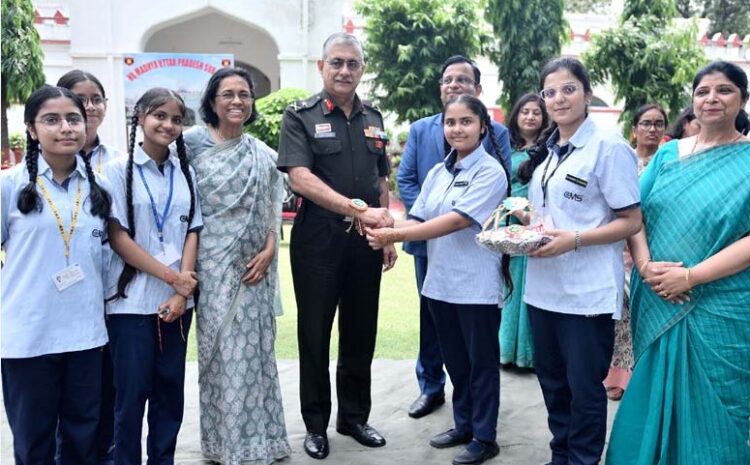  CMS students send rakhis to brave Indian soldiers