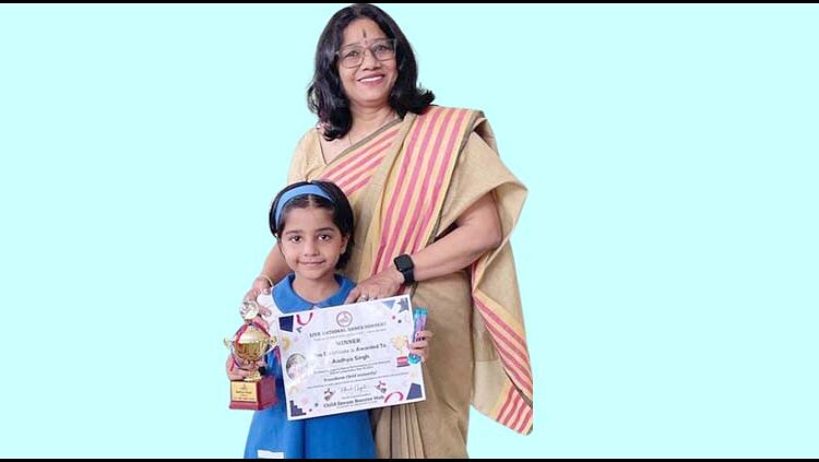  Aadhya of CMS wins first prize in National Dance Competition