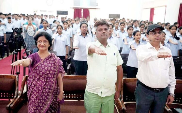  पर्यावरण संरक्षण का संकल्प लिया सी.एम.एस. छात्रों व शिक्षकों ने